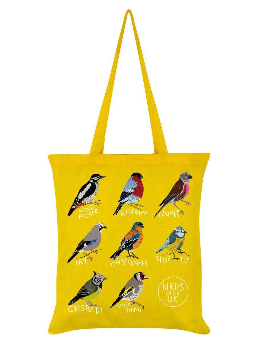 Stubbs Mugs Tote Bag Birds Of The UK Yellow 38x42cm