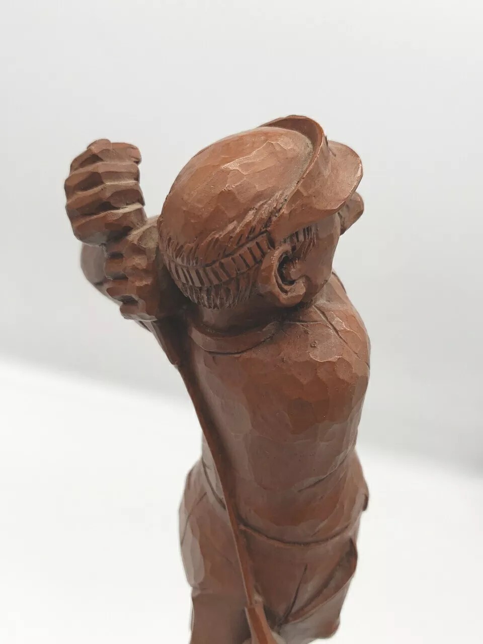 1993 Wetherbee Red Mill Mfg. Hand Carved 11” Golf Figure - Ping