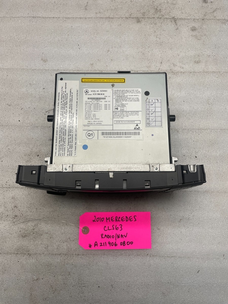 10 MERCEDES BENZ AMG CLS63 W211 OEM RADIO STEREO NAVIGATION UNIT