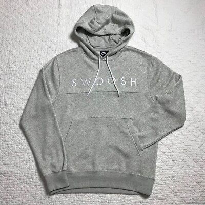 mens nike swoosh logo hoodie