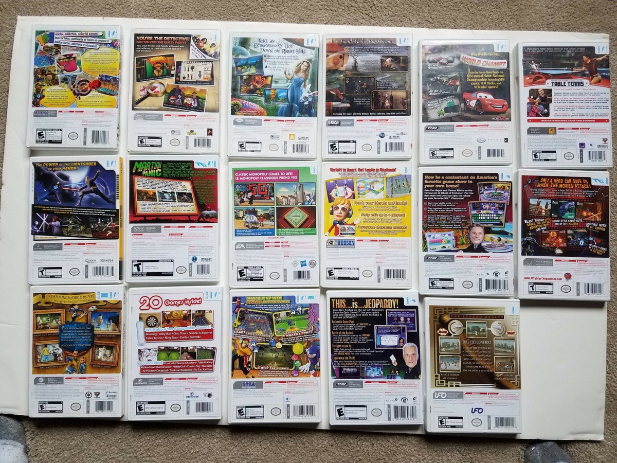 Lot of 17 Nintendo Wii Games- Complete disk/manual/Good Condition