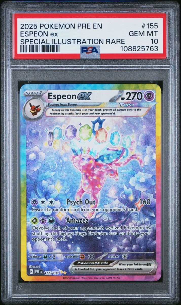 2025 ESPEON #155 PRISMATIC EVOLUTIONS PSA 10 GEM MINT | eBay