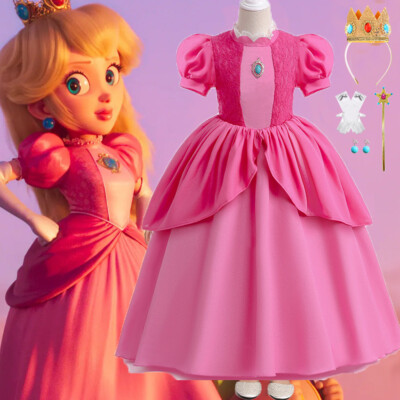 Cosplay Super Princess Dress Up The Super Mario Movie Princess