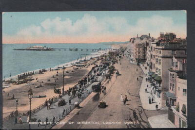 Sussex Postkarte - Vogelperspektive von Brighton, Blick nach Westen RS7234