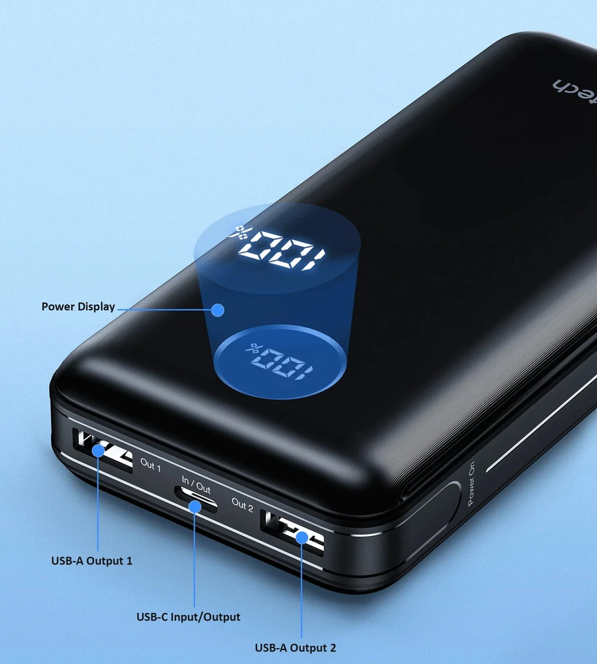 Universal 20000mAh FAST CHARGING 45W Power Bank for Samsung S23 S22 S21 Ultra - Изображение 2 из 4