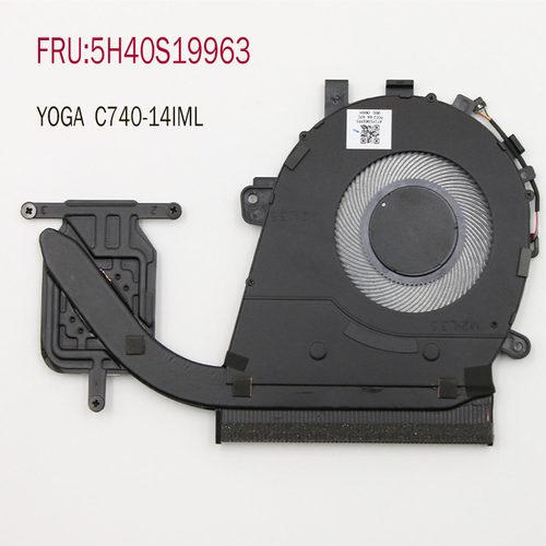 NEW for lenovo YOGA C740-14IML Cooling fan Thermal Module heatsink 5H40S19963 - Afbeelding 2 van 3