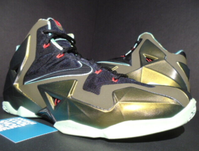 NIKE LEBRON XI 11 KING'S PRIDE PARACHUTE GOLD LODEN BLACK WHAT THE
