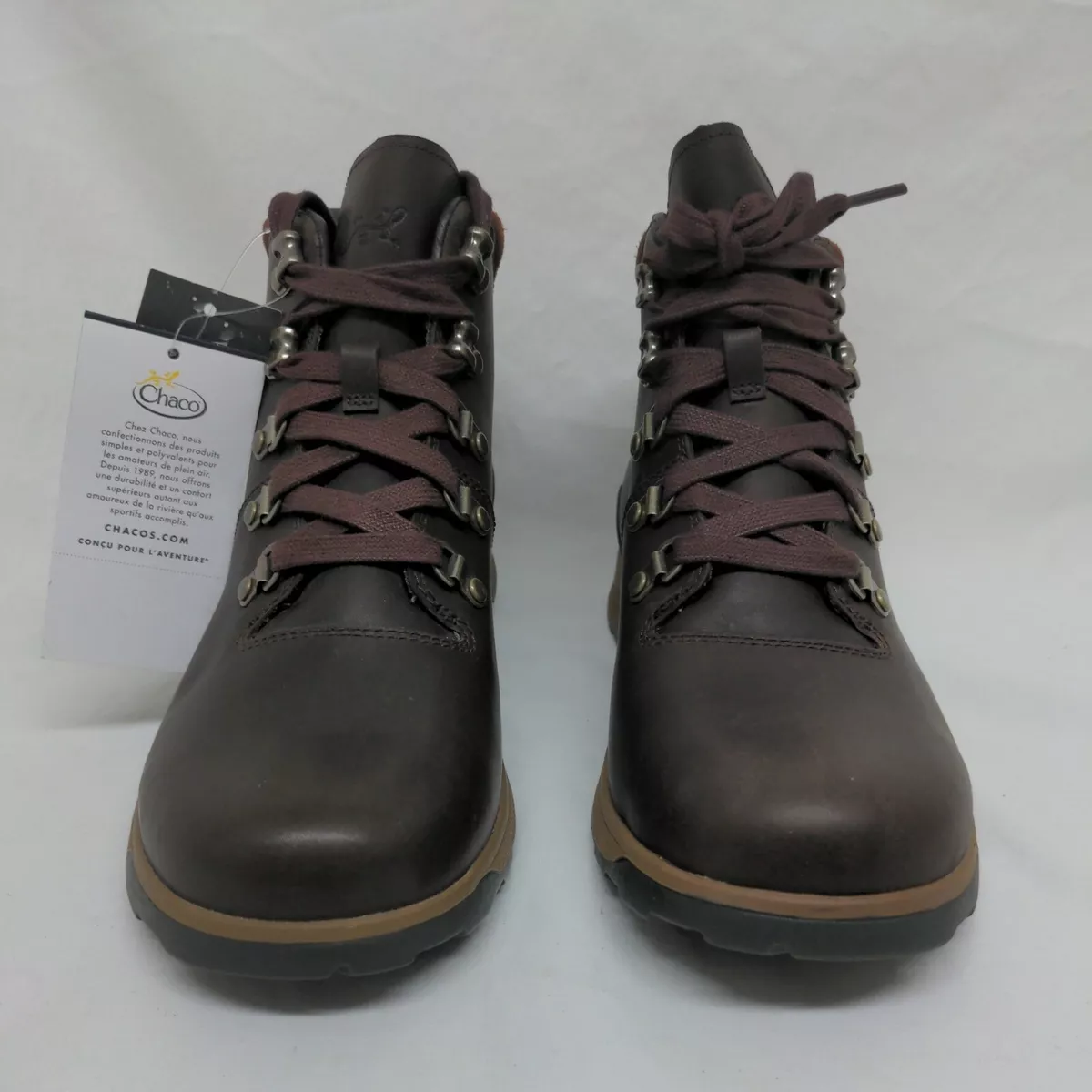 Chaco Frontier Size US 8.5 M Men s Waterproof Leather Boots Mocha JCH106665