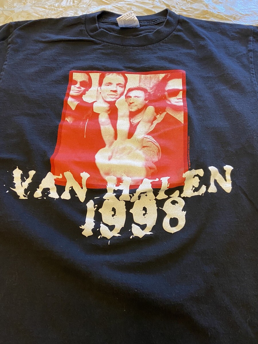 Rare Vintage 1998 Van Halen U.S. Tour Black Concert Graphic