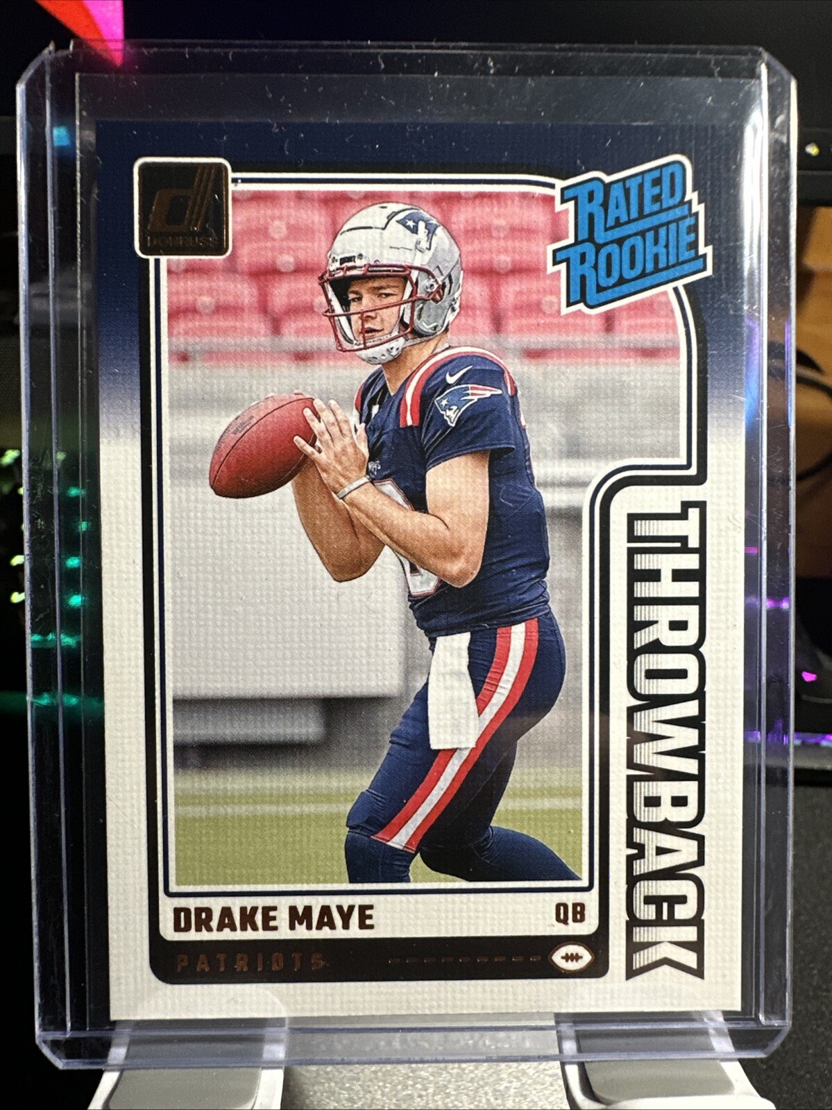 2024 DONRUSS RATED ROOKIE THROWBACK #49 DRAKE MAYE PATRIOTS