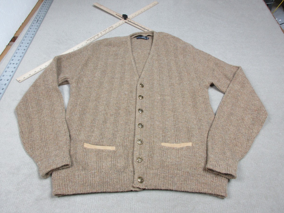 トップス 1960s PURITAN Citation Club zip cardigan VINTAGE Puritan Citation Club Sweater Mens Medium Green Wool