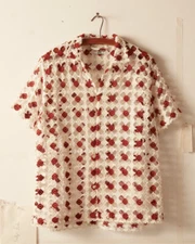 Bode - Diamond Lace Short Sleeve Shirt