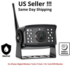 Wireless AHD Camera Metal For Truck Trailer Bus RVs Digital Backup Rear View