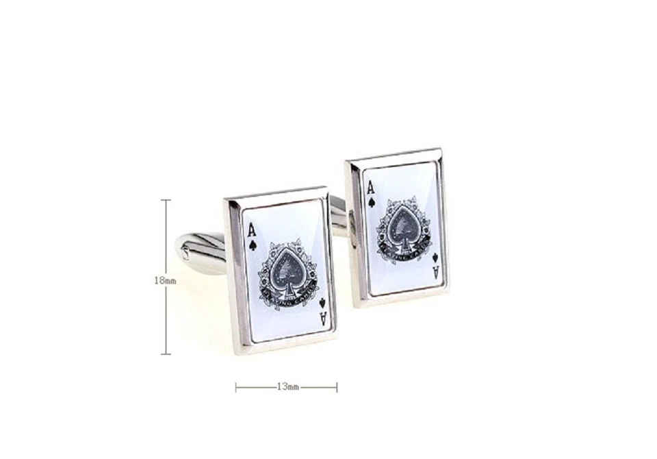 Gemelos Ace Spades Tarjeta Blanca Poker Casino Nueva Elegante Caja de Regalo Envío Gratis EE. UU. Foto 2 de 3