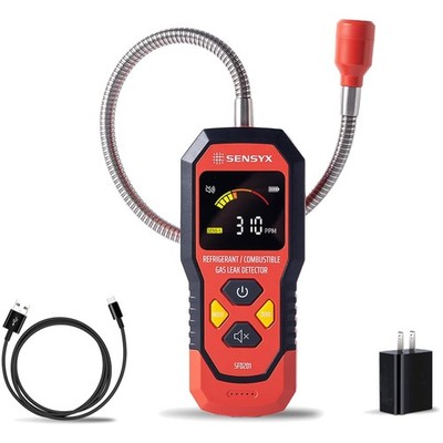 Portable Rechargeable Gas Leak Detector with Adjustable Sensitivity & LCD Screen