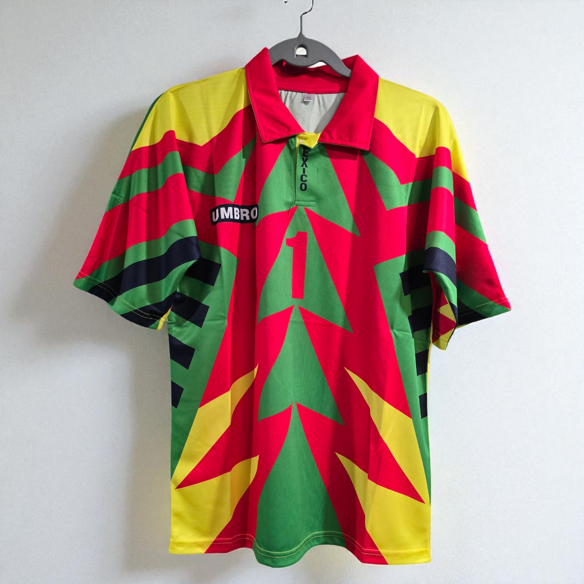 Jorge Campos # 1 - World Cup 1994 USA Retro - UMBRO Green - XL run