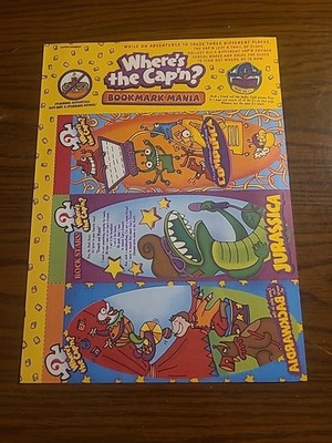 Cap'n Crunch Bookmark Mania 2003 Vintage Print Ad 8x11