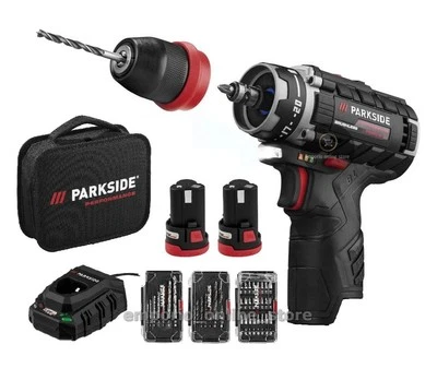 Avvitatore Trapano 12V Brushless Parkside Performance PBSPA 12 E4 con 2 batterie - Imagen 1 de 4