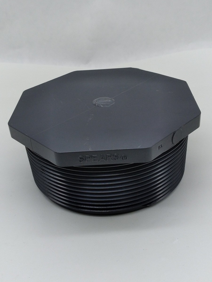 Spears SCH80 D-2464 PVC Pipe Male Threaded Cap 4