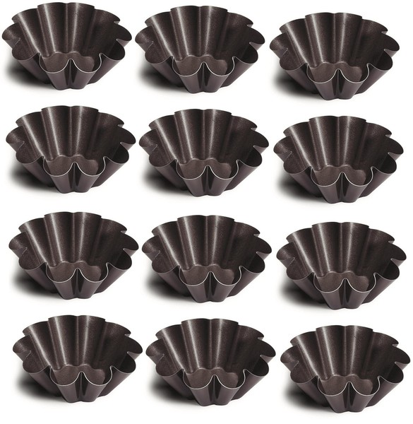 12 X Backform Kuchenform Brotbackform Brioche Non-Stick °110Mm/42Mm Antihaft-image