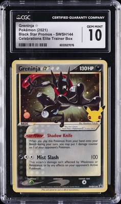 2021 POKEMON BLACK STAR PROMO GRENINJA #SWSH144 CGC 10 GEM MINT | eBay