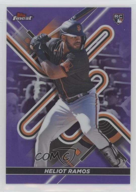2022 Topps Finest Purple Refractor /250 Heliot Ramos #82 Rookie RC