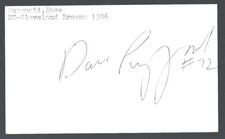 Dave Puzzuoli AUTOGRAPH Cleveland Browns Pittsburgh Panthers AUTO Football