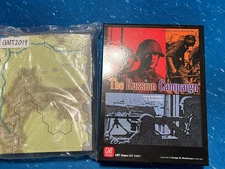 GMT Russian Campaign Deluxe 5th Ed, Mounted map, Extra Counters Unpunched OOP
