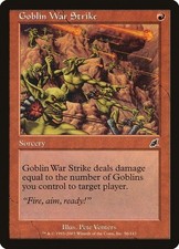 Goblin War Strike LP Scourge Red Sorcery Mtg Magic English Regular