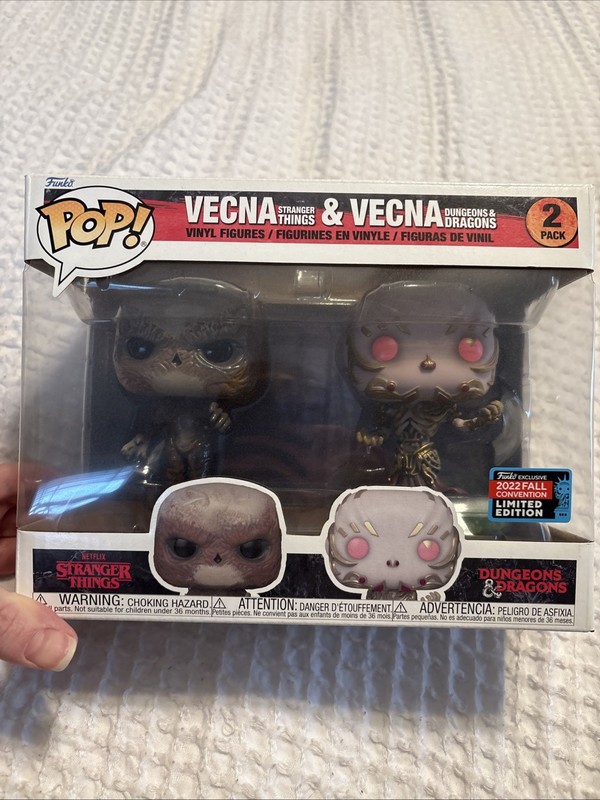 Funko Pop! Vinyl: Vecna Stranger Things vs Dungeons and Dragons 2 Pack NYCC NIB