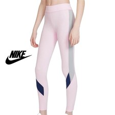 Nike Youth Girls Dri-Fit Tights In Pink Foam/BlueVoid/SmokeGrey/White Medium