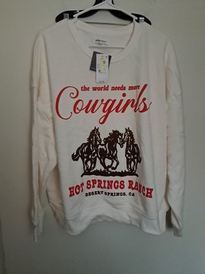 Grayson Threads Womens Cream Colored Size XL Sweatshirt With Graphic Design