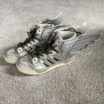 Купить adidas jeremy scott big tongue high top sneakers mens size