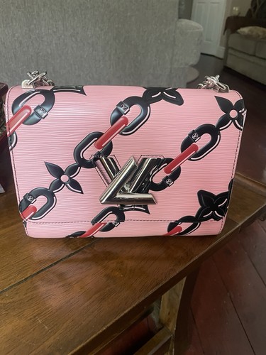 Louis Vuitton Twist MM Epi Leather Limited Edition Chain Print Bag