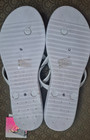 NWT Women's/Ladies White Flip Flop Sandals w/ Gold/Rhinestone Palm Tree - SZ 10 — photo 2