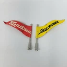 Vintage 1989 Playmates Teenage Mutant Ninja Turtles Foot Cruiser Car Parts Flags