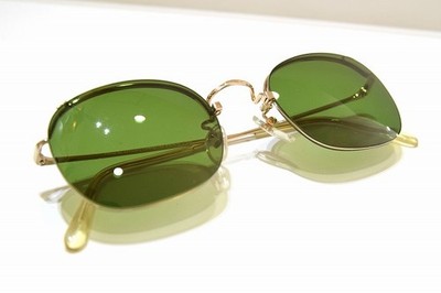 American Optical Affairs Christian Roth 8110 GP Sonnenbrille grüne Gläser...