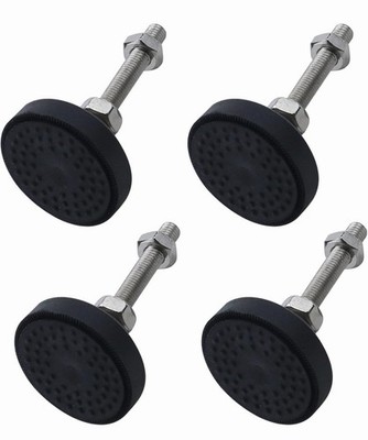 8Pcs M8 Thread Adjustable Foot Cups Reinforced Nylon Base 2 Inch Diameter Art...