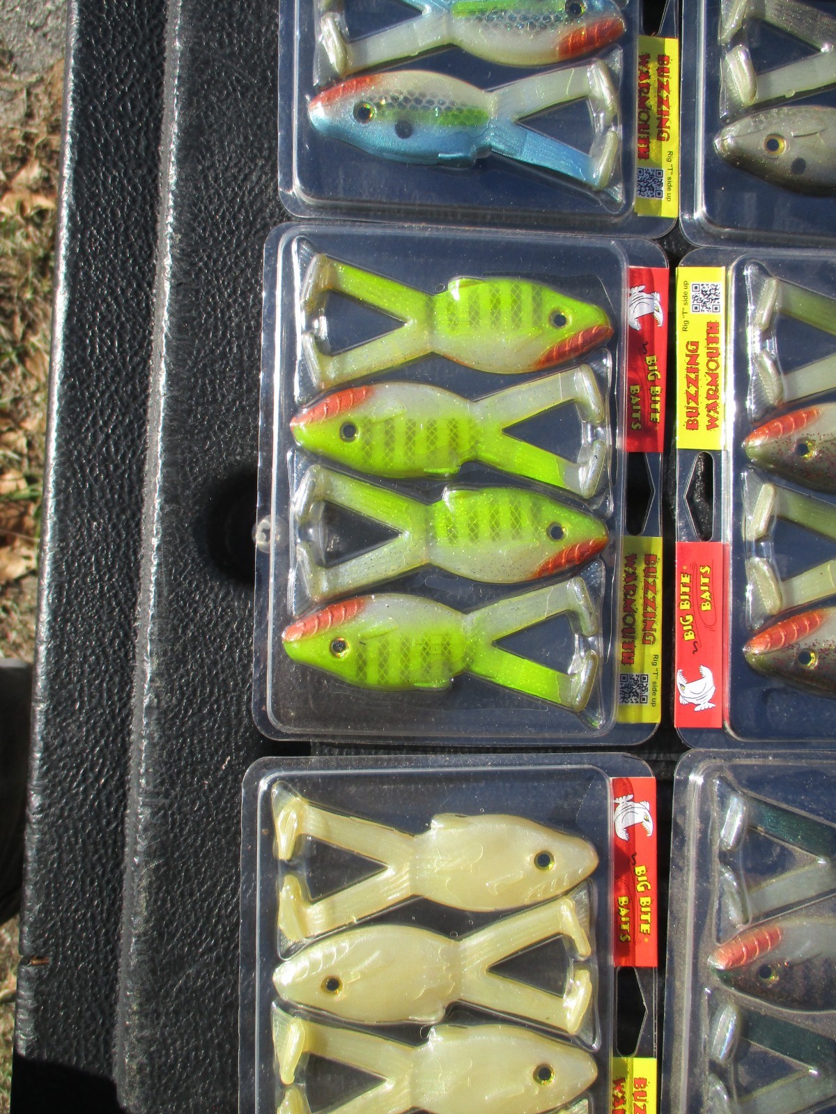 BIG BITE BAITS Buzzing Warmouth Soft Frog Swimbait 4" 4ct - 6 COLOR ASSORTMENT