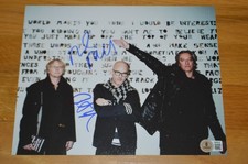 R.E.M. Mike Mills & Peter Buck Autographed 8x10 Photo with Beckett Hologram