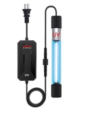 Aquarium Blue Light 9W Submersible Aquarium Light Fish Tank Light with Timer ...
