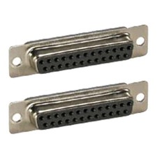 2 Pcs D-SUB 25-Pin DB25 Female Assembly Solder Type Plug Connector Cup Socket