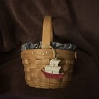 1992 Longaberger Discovery basket with Ship Tie-on and Liner — photo 3