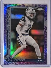 25 Topps Chrome#83 Trevon Diggs Purple Refractor/75