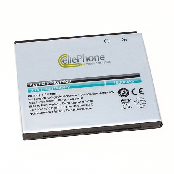 Akku Li-Ion FüR Lg P990 Optimus Speed (2X) / P920 Optimus 3D / P999 / Star-image