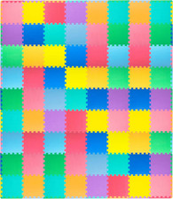 Multicolor Baby Play Mat - Soft Non-Toxic Foam Tiles for Safe Crawling Fun