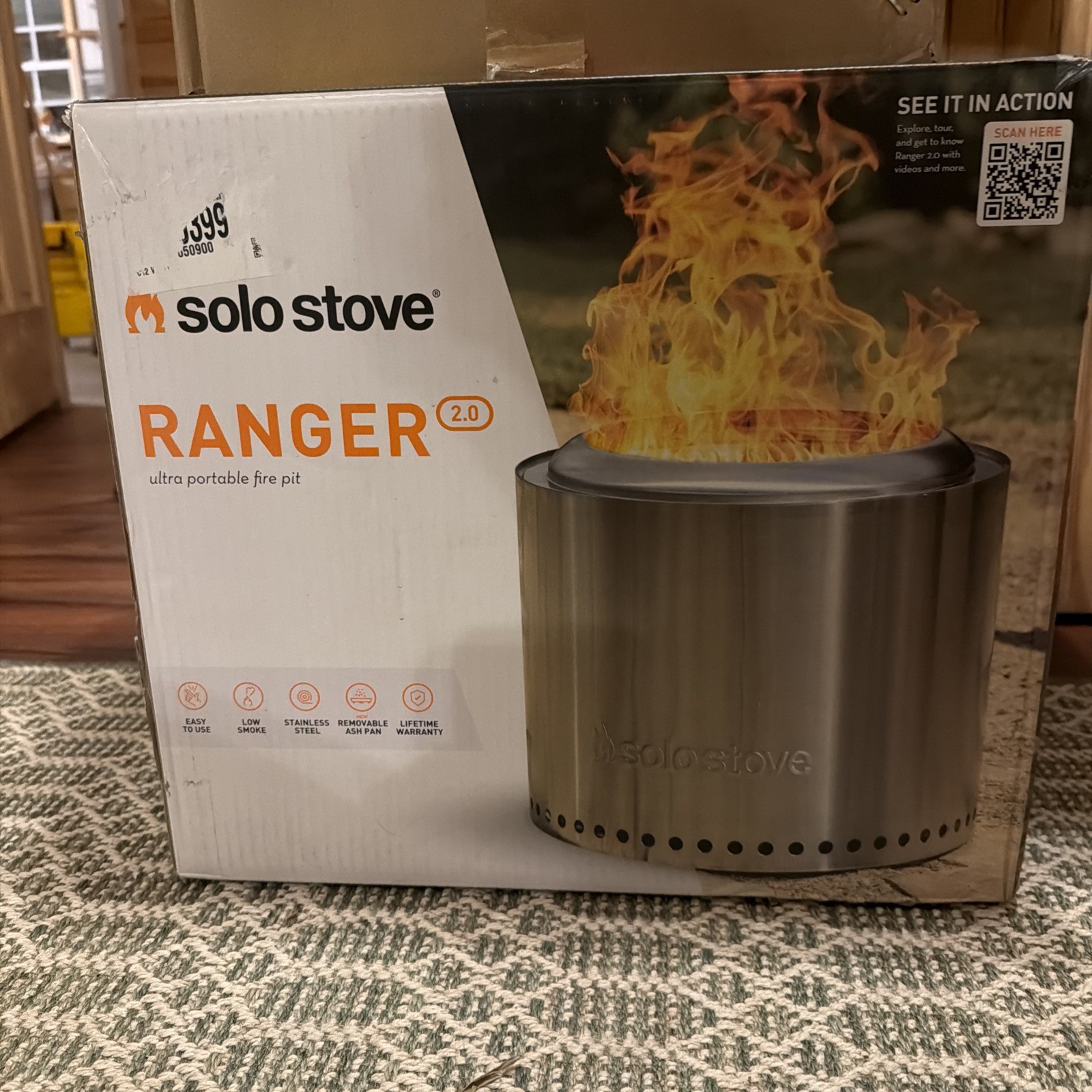 UNOPENED Solo Stove Ranger 2.0 - Fire Pit - 15'' - Stainless