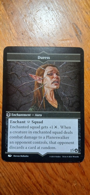 MTG: Arena of the Planeswalker  Replacement Spell Card - Duress