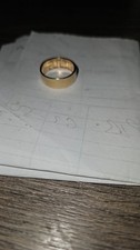 9ct Gold Wedding Ring Band Size m