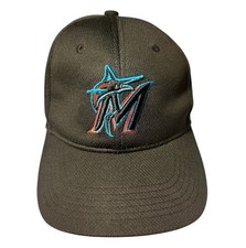 Miami Marlins Hat Cap StrapBack Adjustable Black OC Sports Youth Unisex PreOwned
